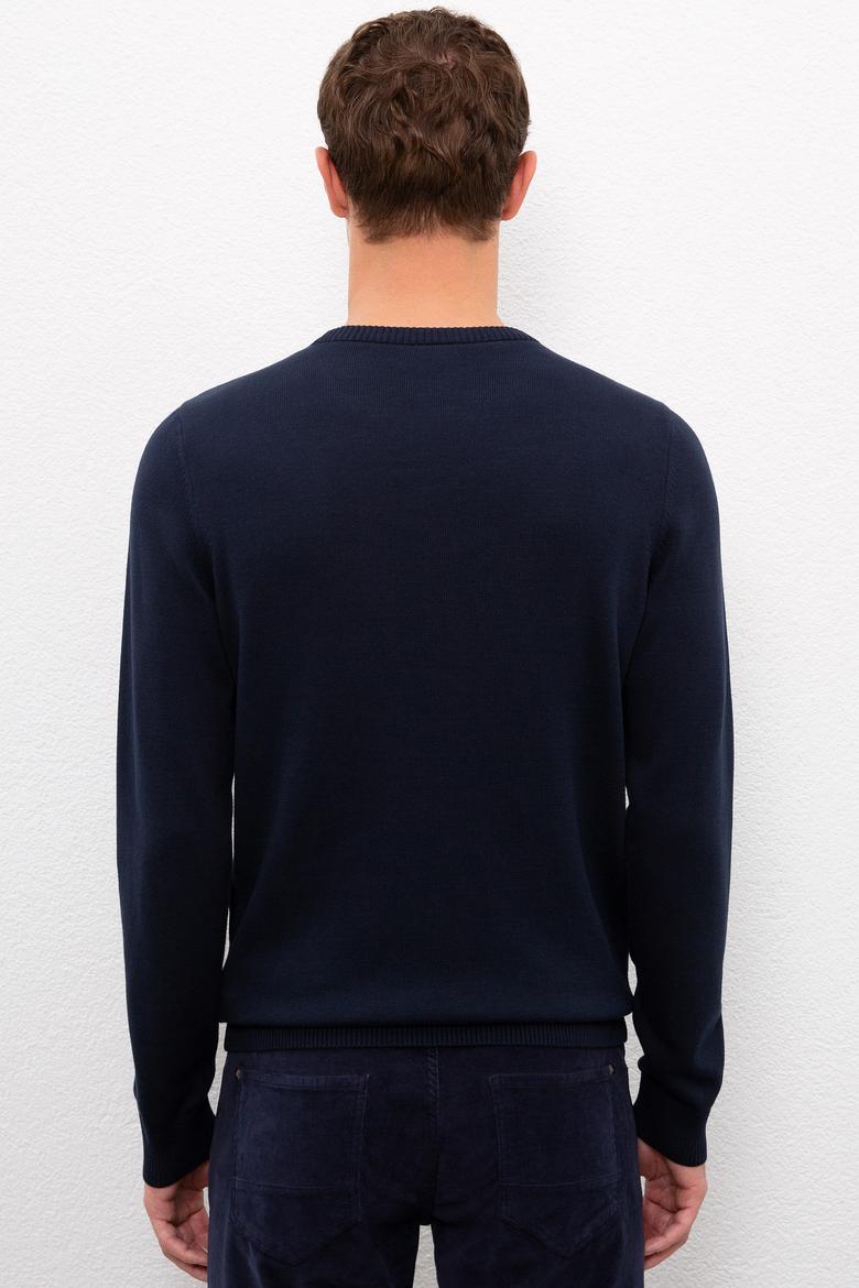 Erkek Lacivert Kazak - 50223857003