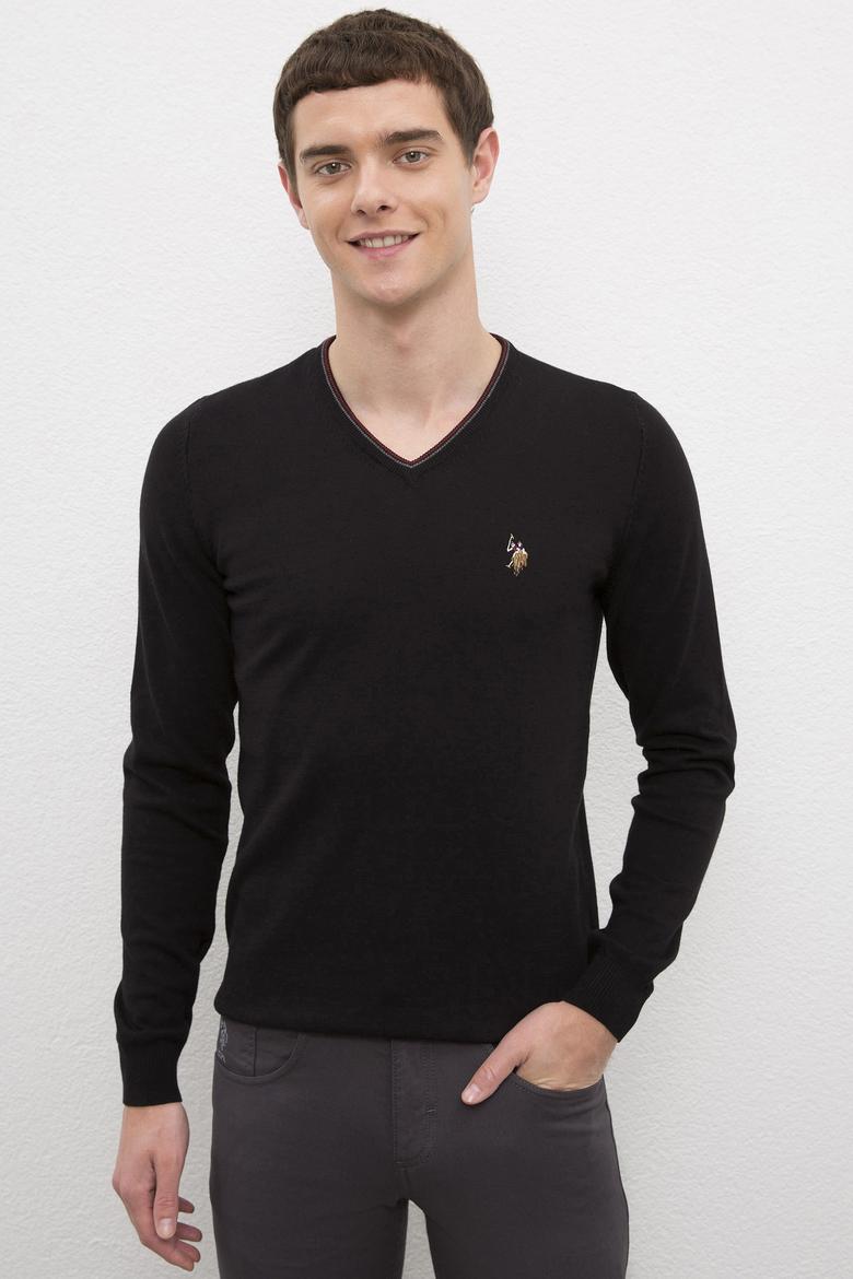 Erkek Siyah Basic Kazak