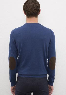 Erkek İndigo Basic Kazak - 50224747055