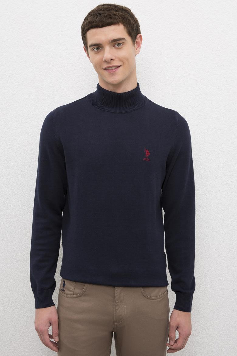 Erkek Lacivert Basic Kazak