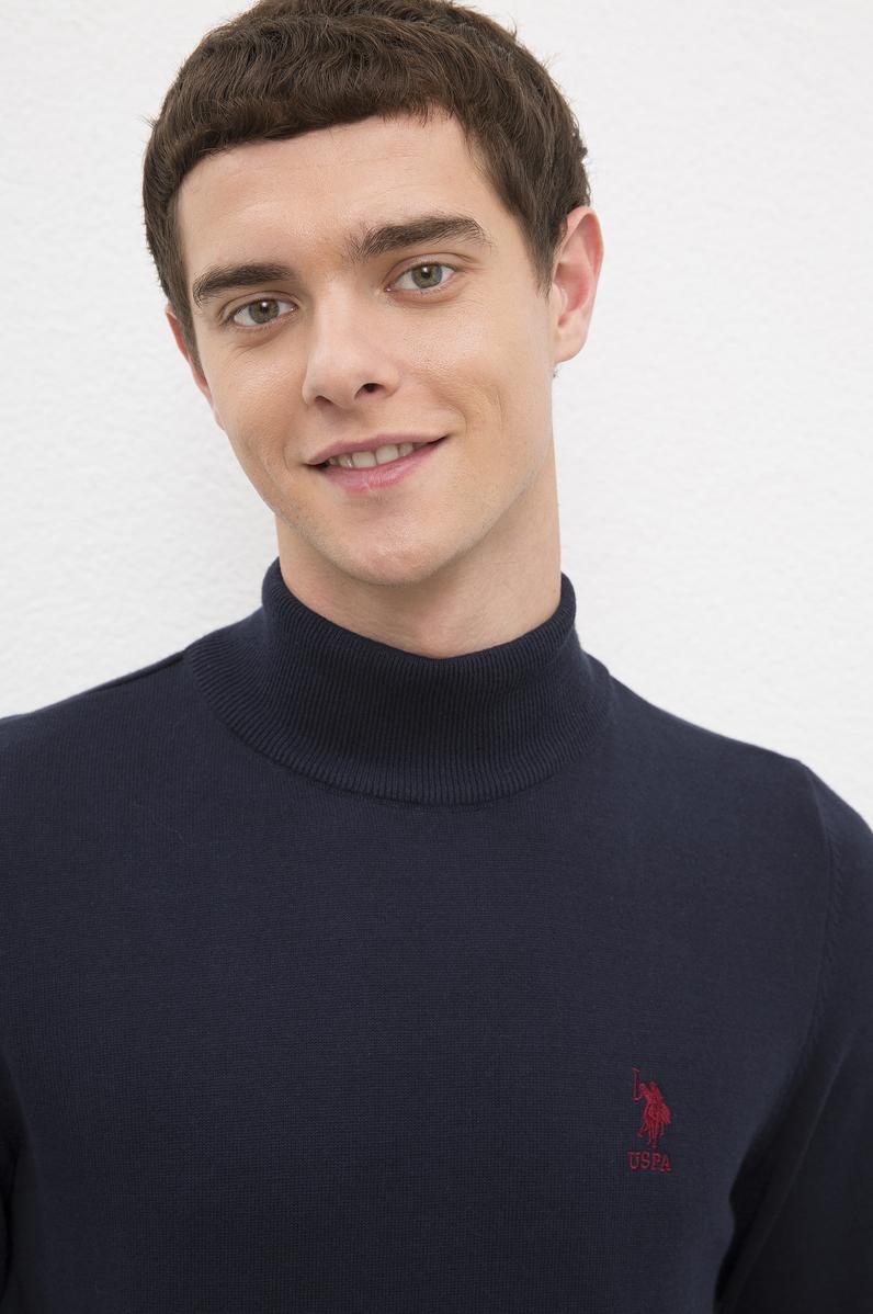 Erkek Lacivert Basic Kazak