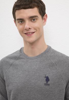 Erkek Antrasit Melanj Basic Sweatshirt - 50225343055