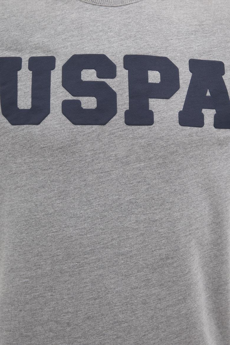 Erkek Gri Melanj Basic Sweatshirt - 50225478034