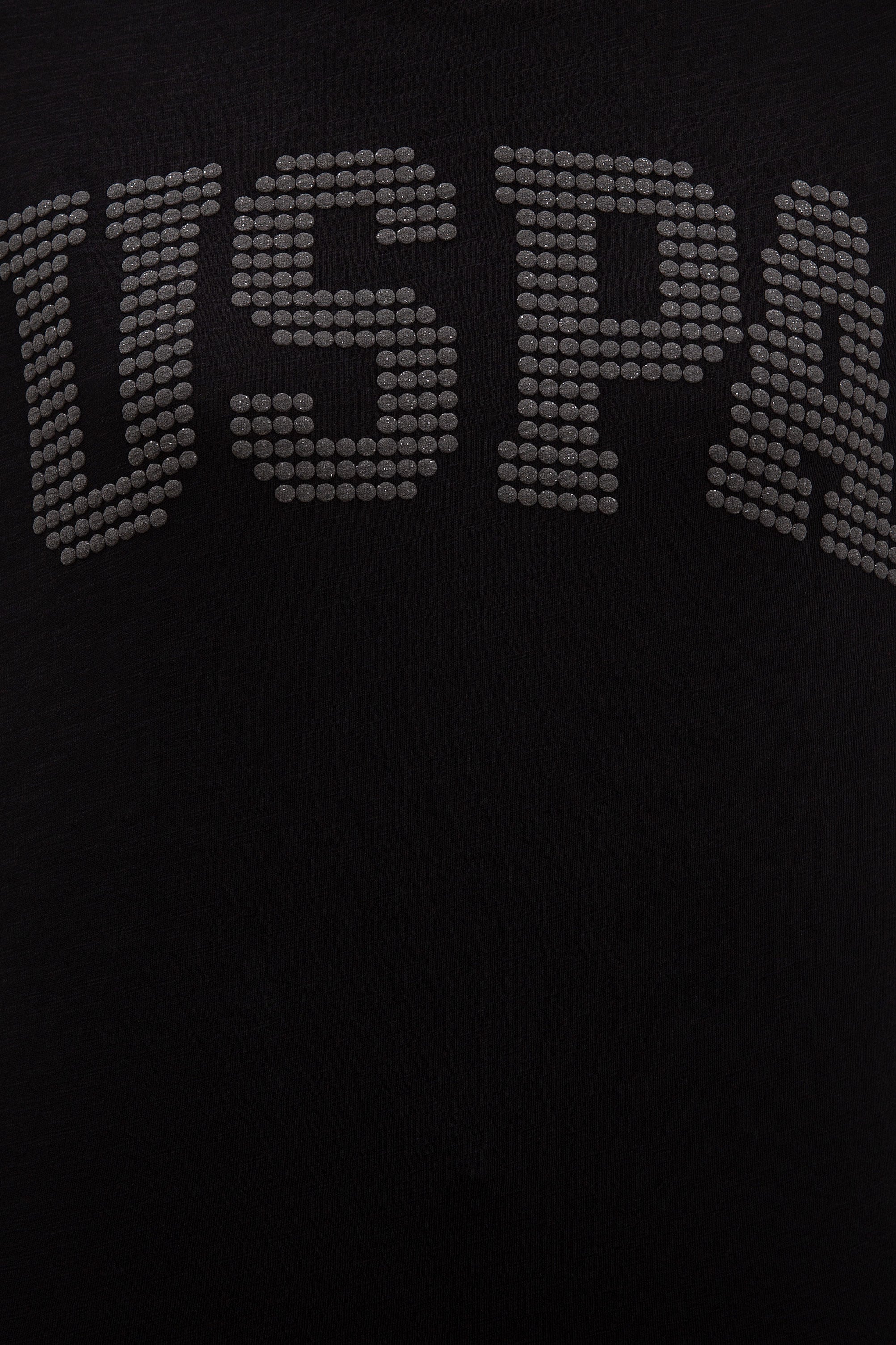 Kadın Siyah Bisiklet Yaka T-Shirt