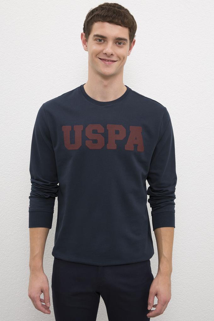 Erkek Lacivert Basic Sweatshirt