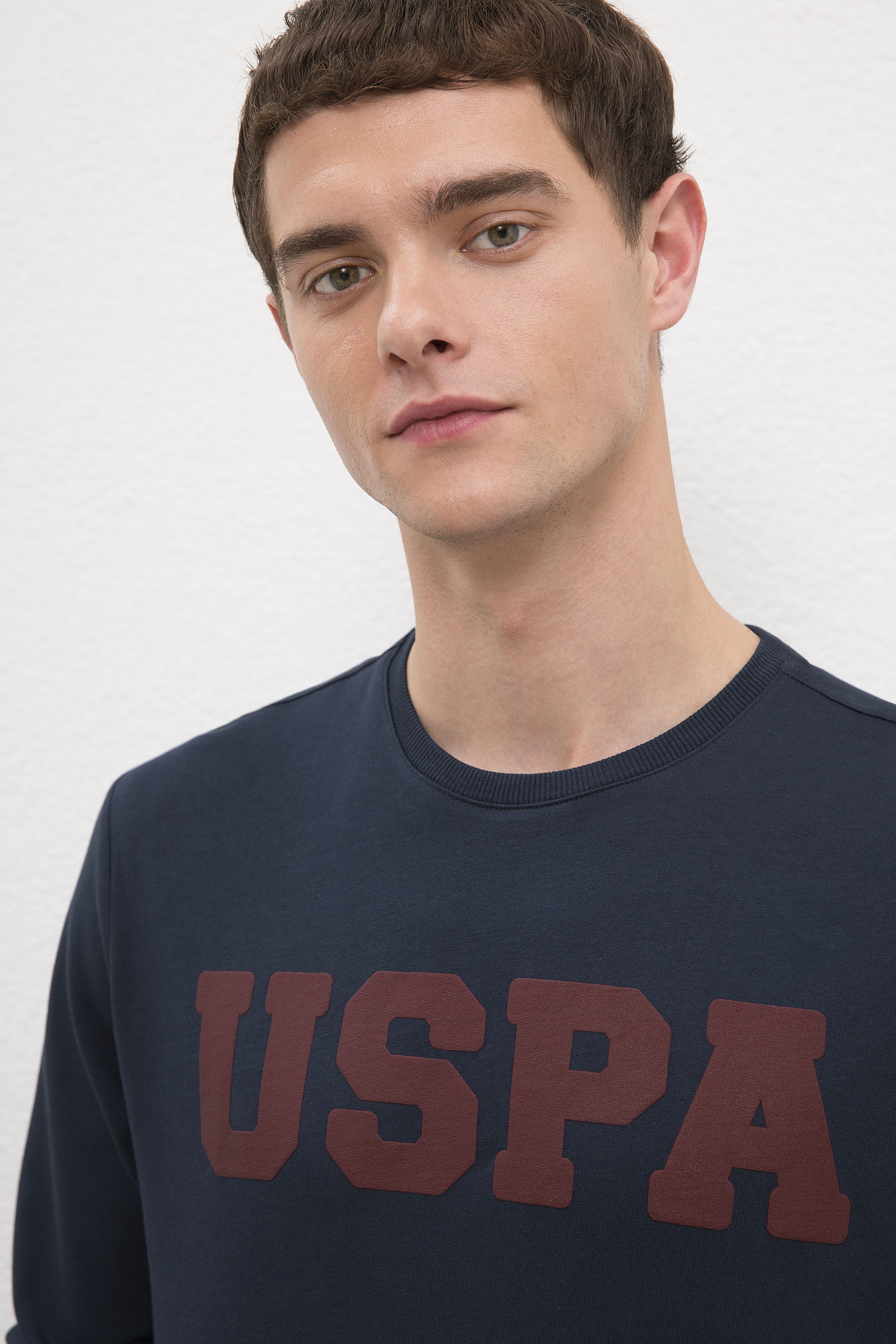 Erkek Lacivert Basic Sweatshirt - Image 2