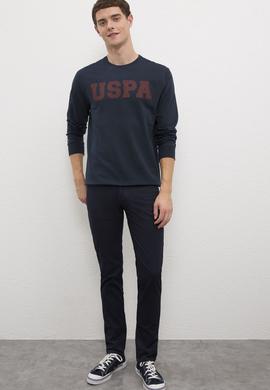 Erkek Lacivert Basic Sweatshirt - 50225478005