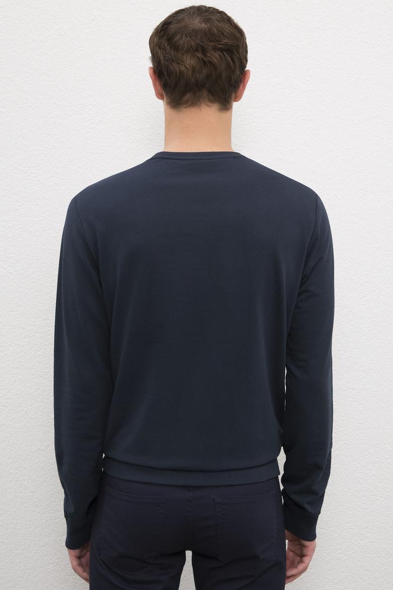 Erkek Lacivert Basic Sweatshirt - 50225478005