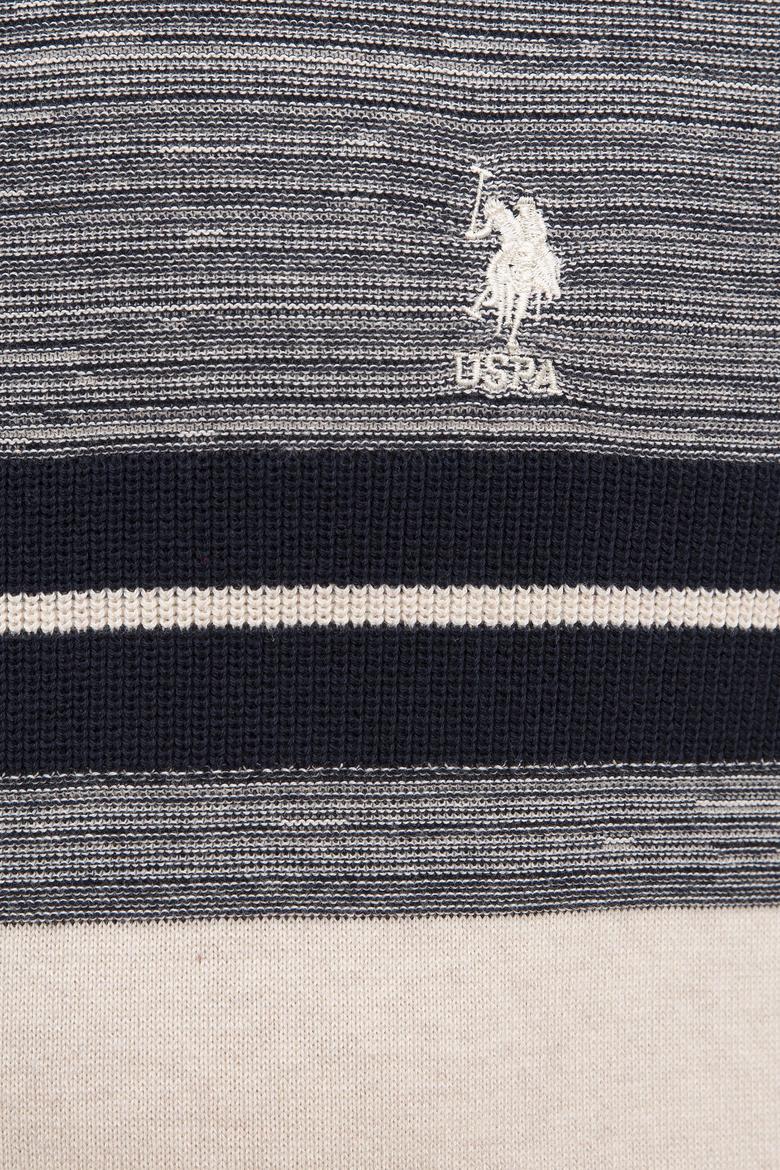 Erkek Krem Bisiklet Yaka Triko Kazak - 50223880012