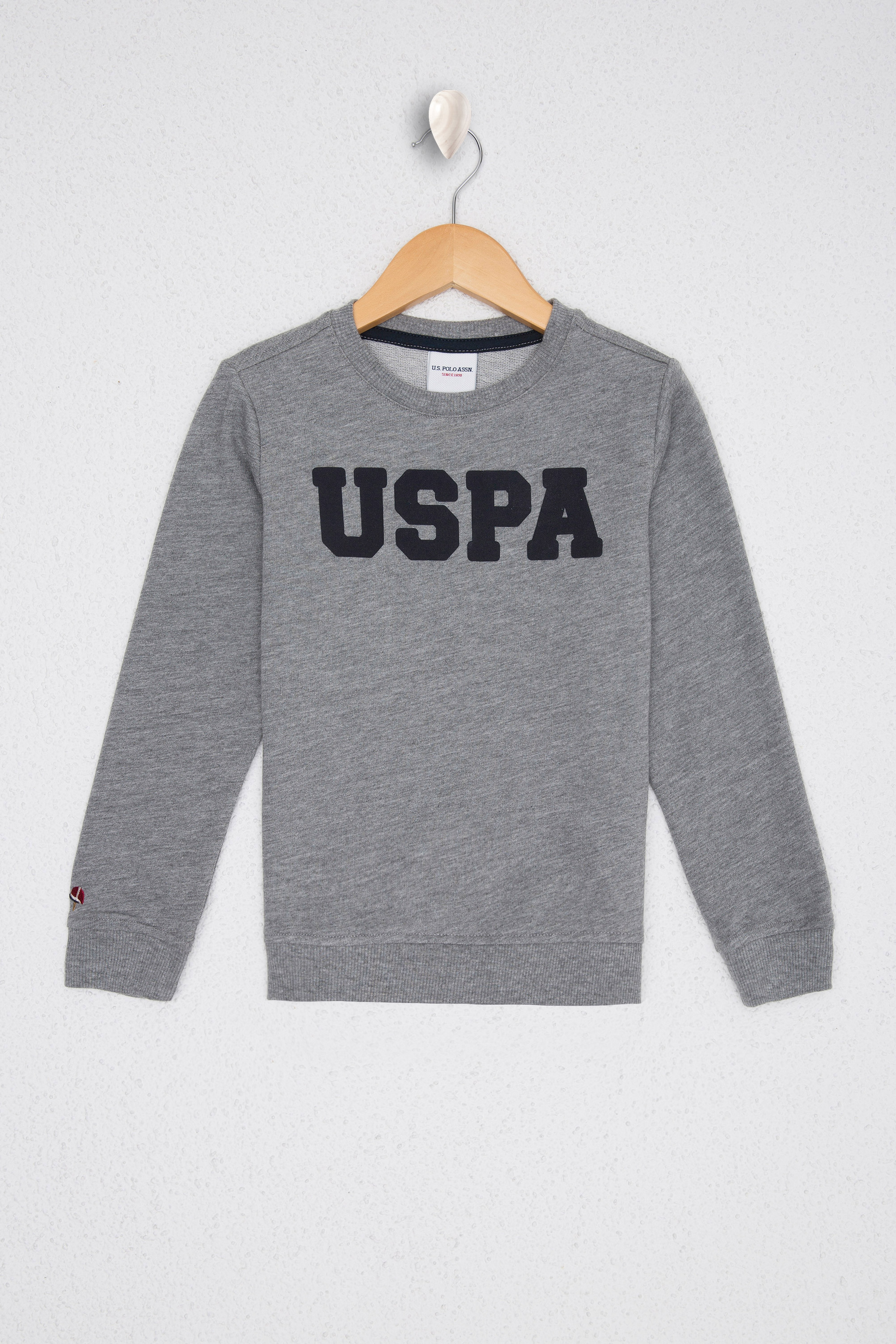 Çocuk Gri Sweatshirt Basic - Image 1