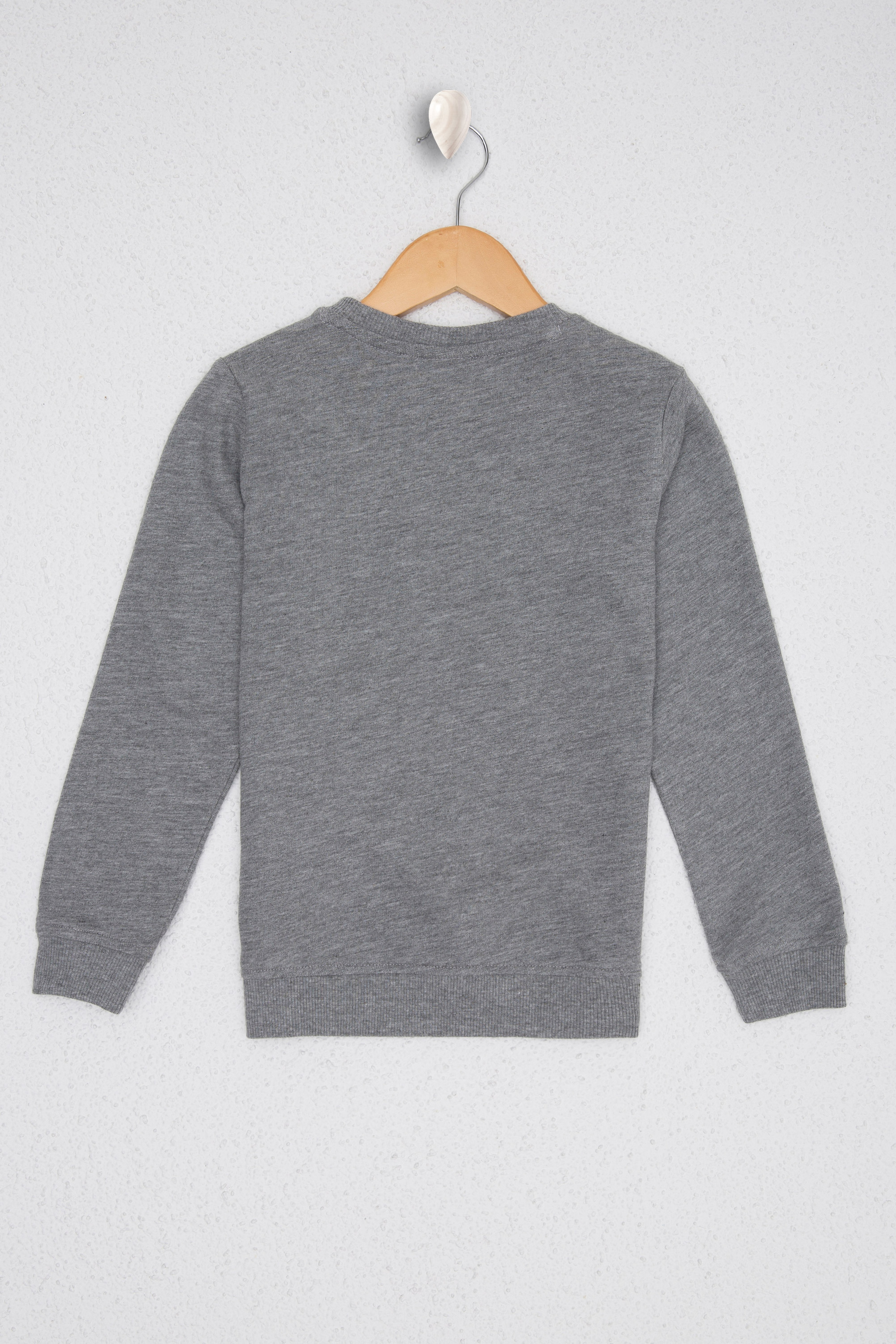 Çocuk Gri Sweatshirt Basic - Image 2