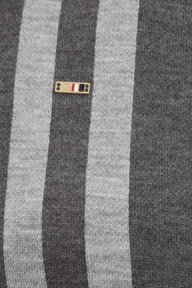 Kadın Gri Triko Panço - 50223975002