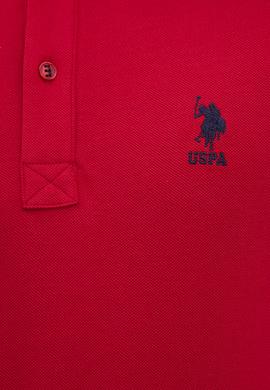 Erkek Kırmızı Polo Yaka Basic T-Shirt - 50222614199