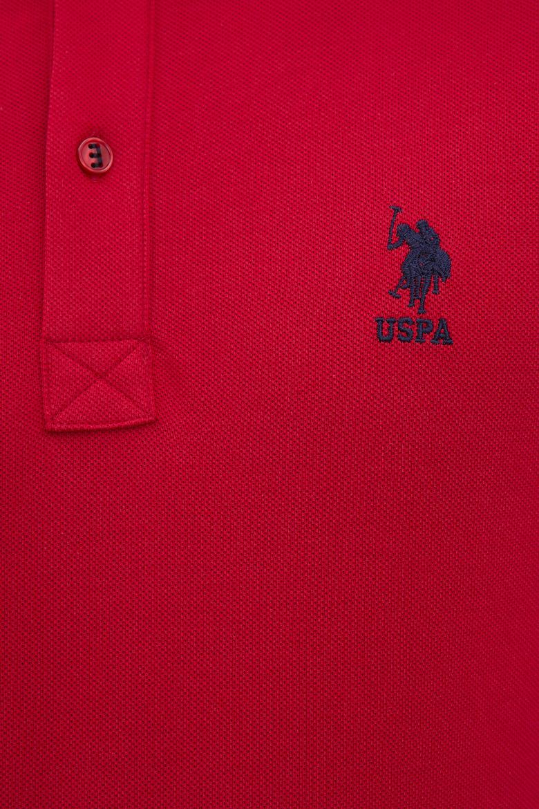 Erkek Kırmızı Polo Yaka Basic T-Shirt - 50222614199