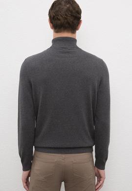 Erkek Antrasit Melanj Basic Kazak - 50224728034