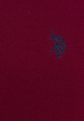 Erkek Bordo V-Yaka Triko Kazak Basic - 50224729062