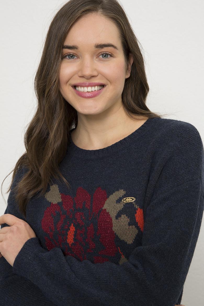 Kadın Lacivert Kazak - 50225352004