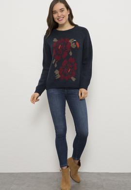 Kadın Lacivert Kazak - 50225352004