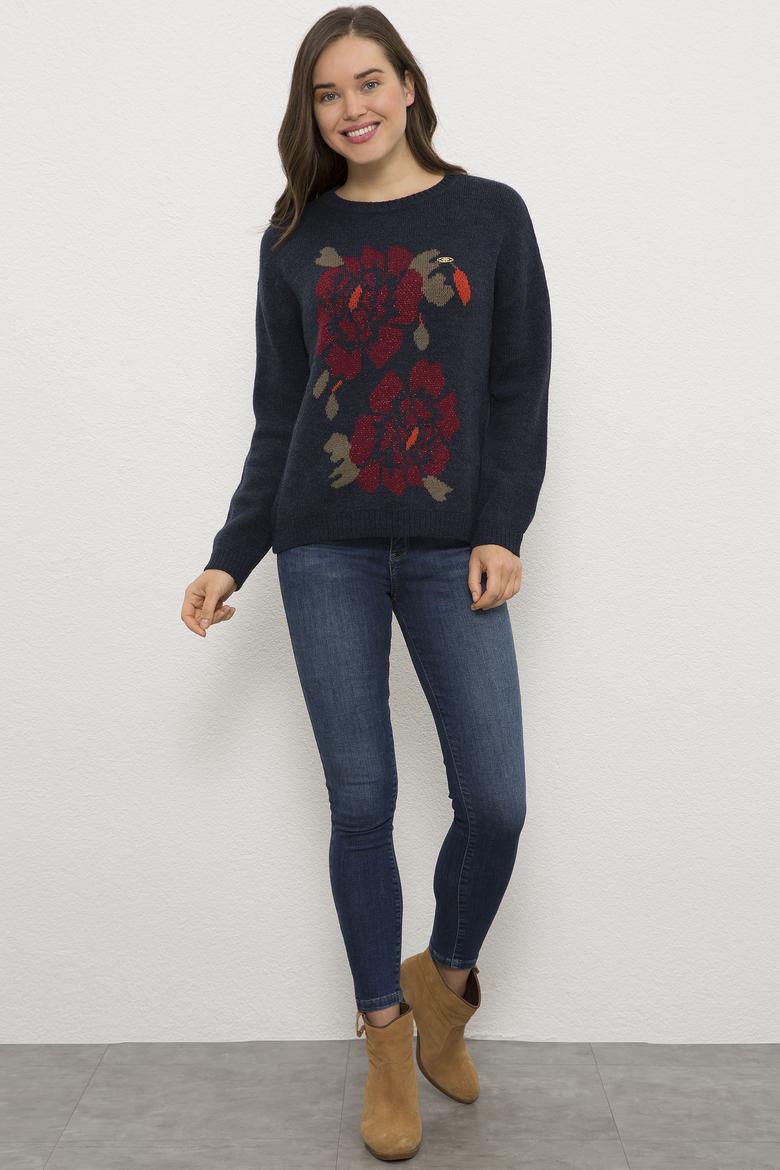 Kadın Lacivert Kazak - 50225352004