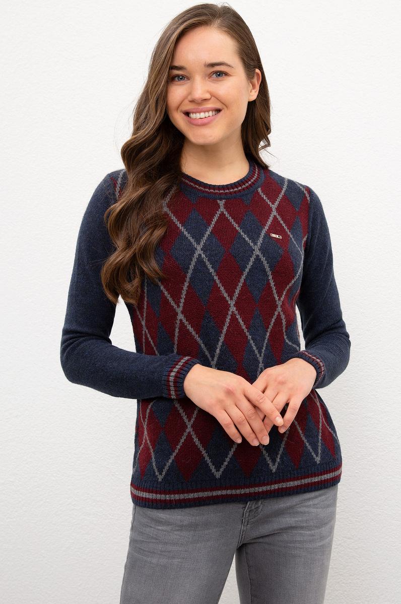 Kadın Lacivert Triko Kazak