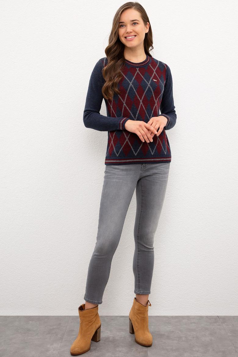 Kadın Lacivert Triko Kazak - 50229440021