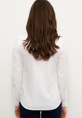 Kadın Beyaz Gömlek Uzunkol Basic - 50207347013