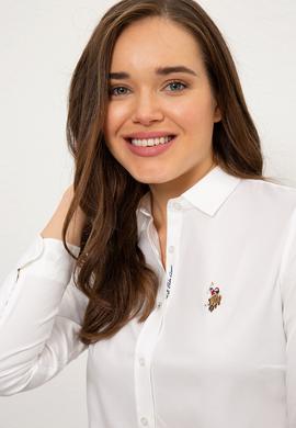 Kadın Beyaz Gömlek Uzunkol Basic - 50207347013