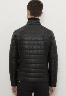 Erkek Siyah Deri Mont Kaban - 50213122003