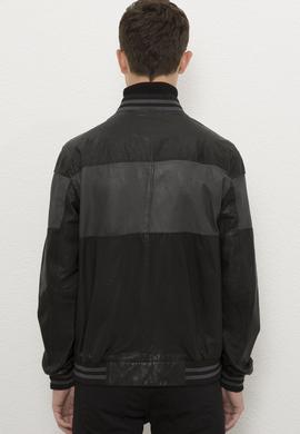 Erkek Siyah Deri Mont Kaban - 50215640003