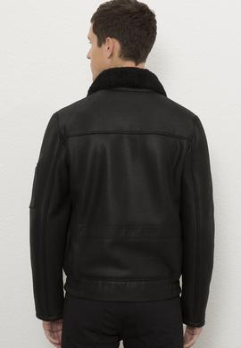 Erkek Siyah Deri Mont Kaban - 50215658007