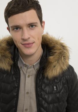 Erkek Siyah Deri Mont Kaban - 50215670005