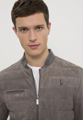 Erkek Gri Deri Mont Kaban - 50215653003