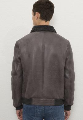 Erkek Gri Deri Mont Kaban - 50215669007