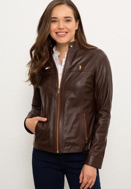 Kadın Kahverengi Deri Mont Kaban - 50216617009