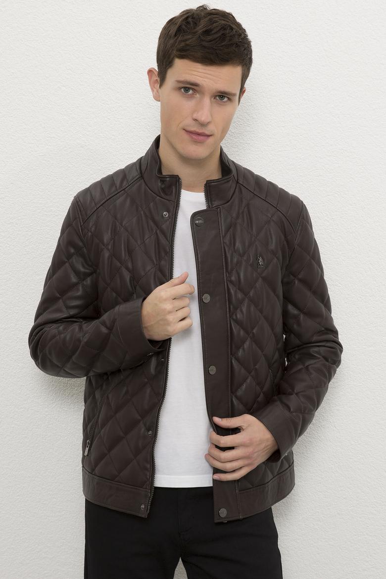 Erkek Kahverengi Deri Mont Kaban