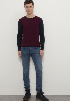 Erkek Lacivert Kazak - 50223882004