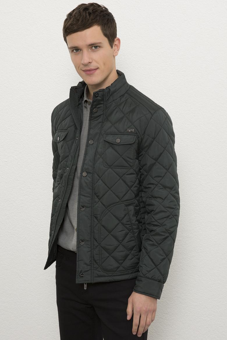 Erkek Koyu Yeşil Mont - 50224452029