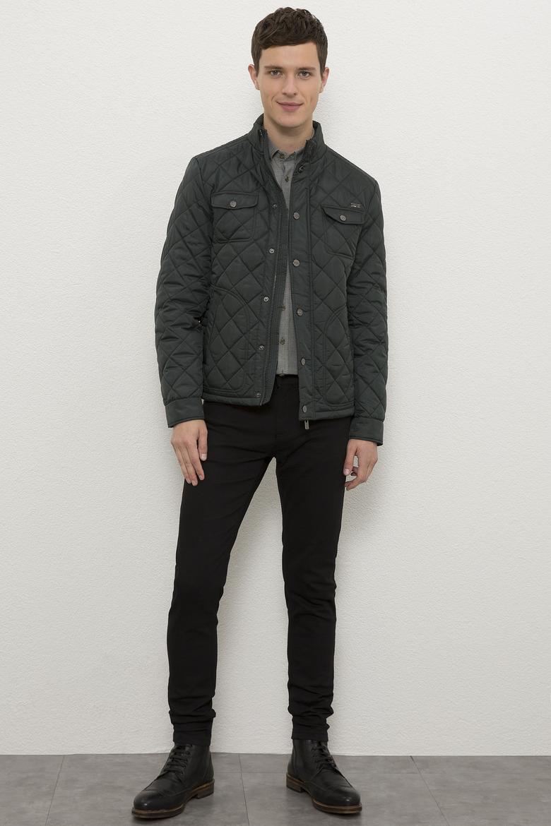 Erkek Koyu Yeşil Mont - 50224452029