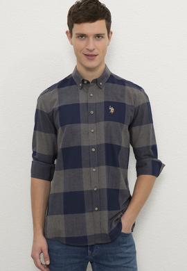 Erkek Lacivert Gömlek Uzunkol - 50225274037