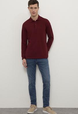 Erkek Bordo Basic Sweatshirt - 50225335025