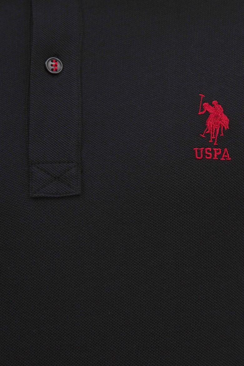 Erkek Siyah Polo Yaka T-Shirt Basic - 50222614071