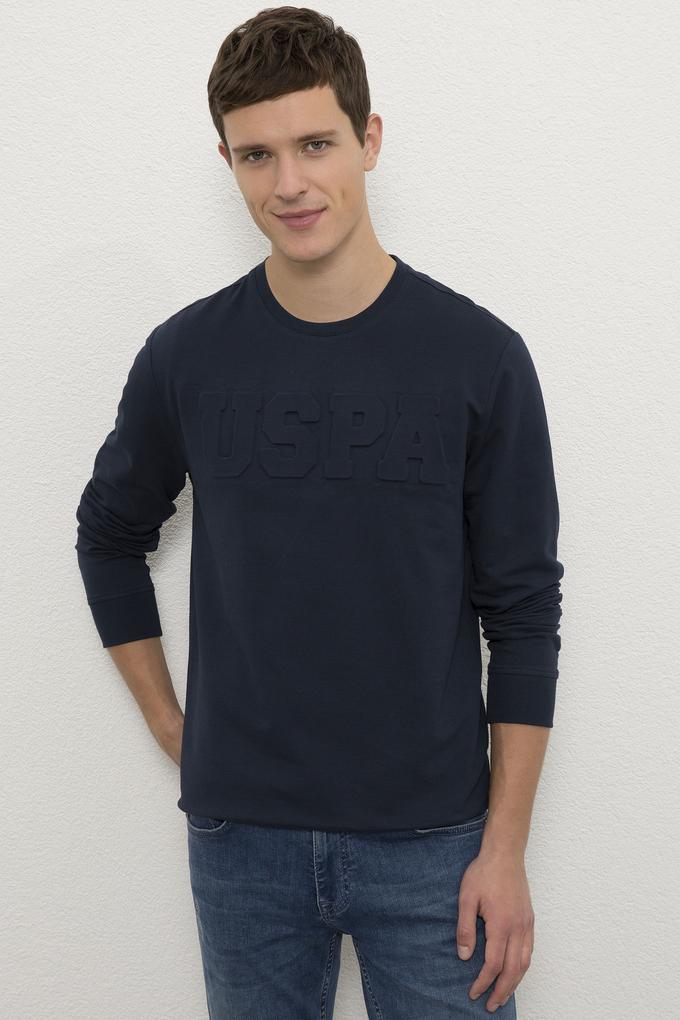 Erkek Lacivert Basic Sweatshirt