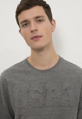 Erkek Antrasit Melanj Basic Sweatshirt - 50225481056