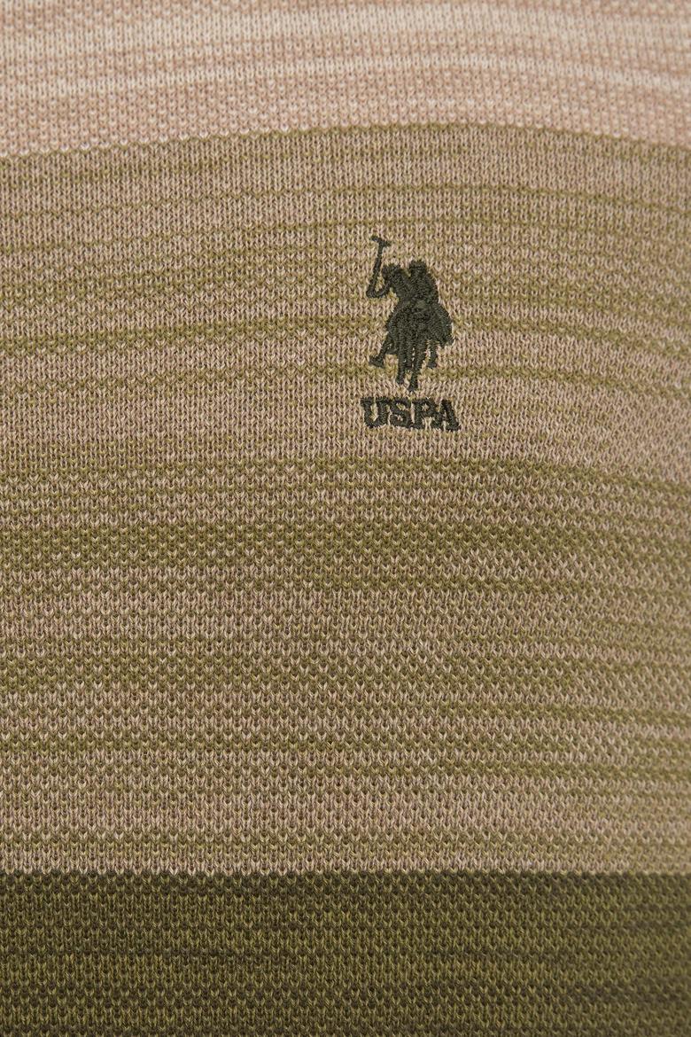 Erkek Haki Bisiklet Yaka Triko Kazak - 50223891038