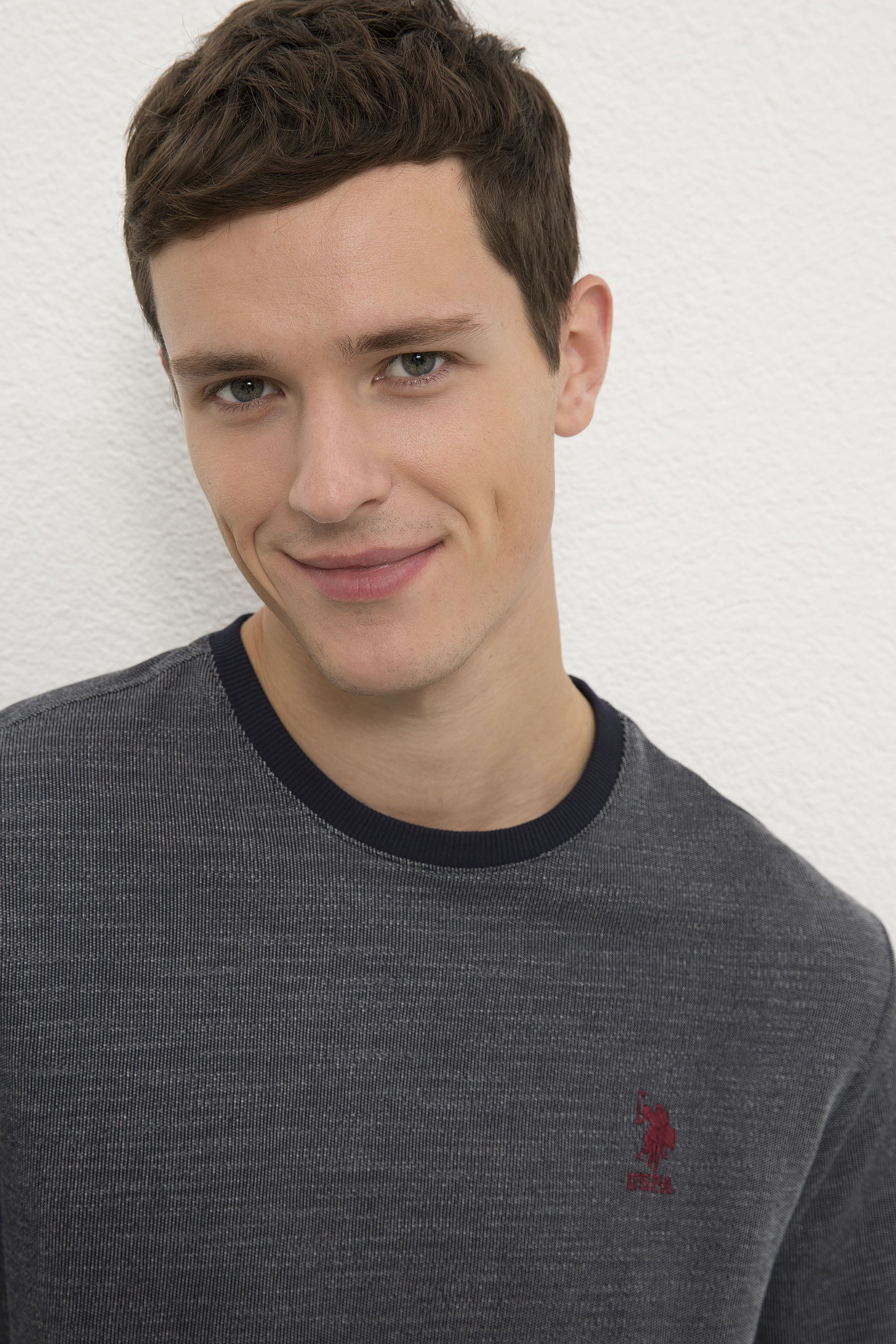 Erkek Lacivert Bisiklet Yaka Sweatshirt - Image 2