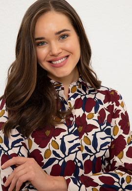 Kadın Ekru Uzun Kollu Gömlek - 50226441011