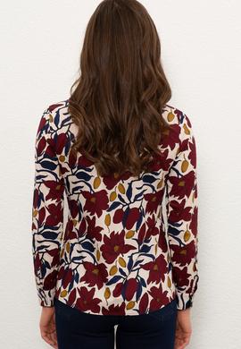 Kadın Ekru Uzun Kollu Gömlek - 50226441011