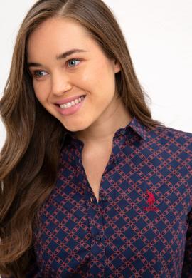 Kadın Lacivert Uzun Kollu Gömlek - 50226426002