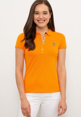 Kadın Turuncu Basic Tişört - 50217591154