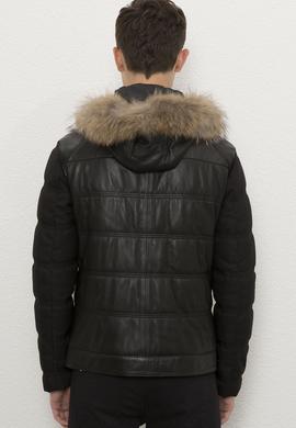 Erkek Siyah Deri Mont Kaban - 50215652004